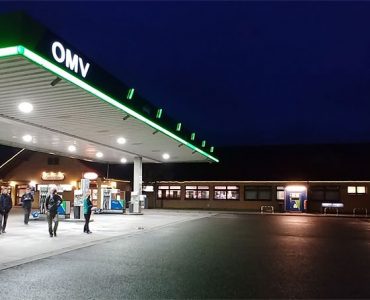 Ducha camper y autocaravanas en gasolinera OMV de Alemania