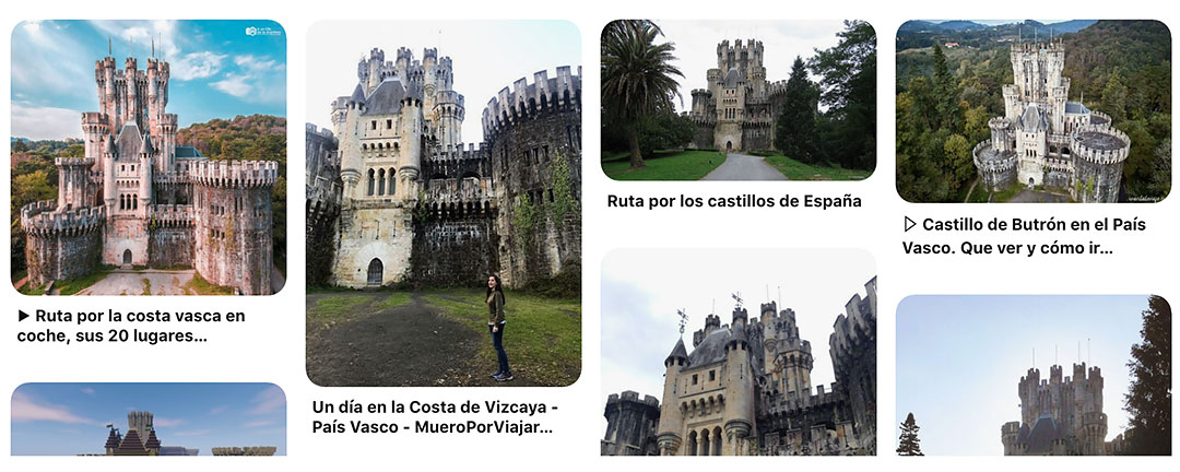 Conjunto de imagenes de Castillo de Butrón, el castillo más famoso de nuestra ruta camper por el Norte de España