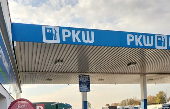 Ducha para camioneros y camper en PKW gasolinera